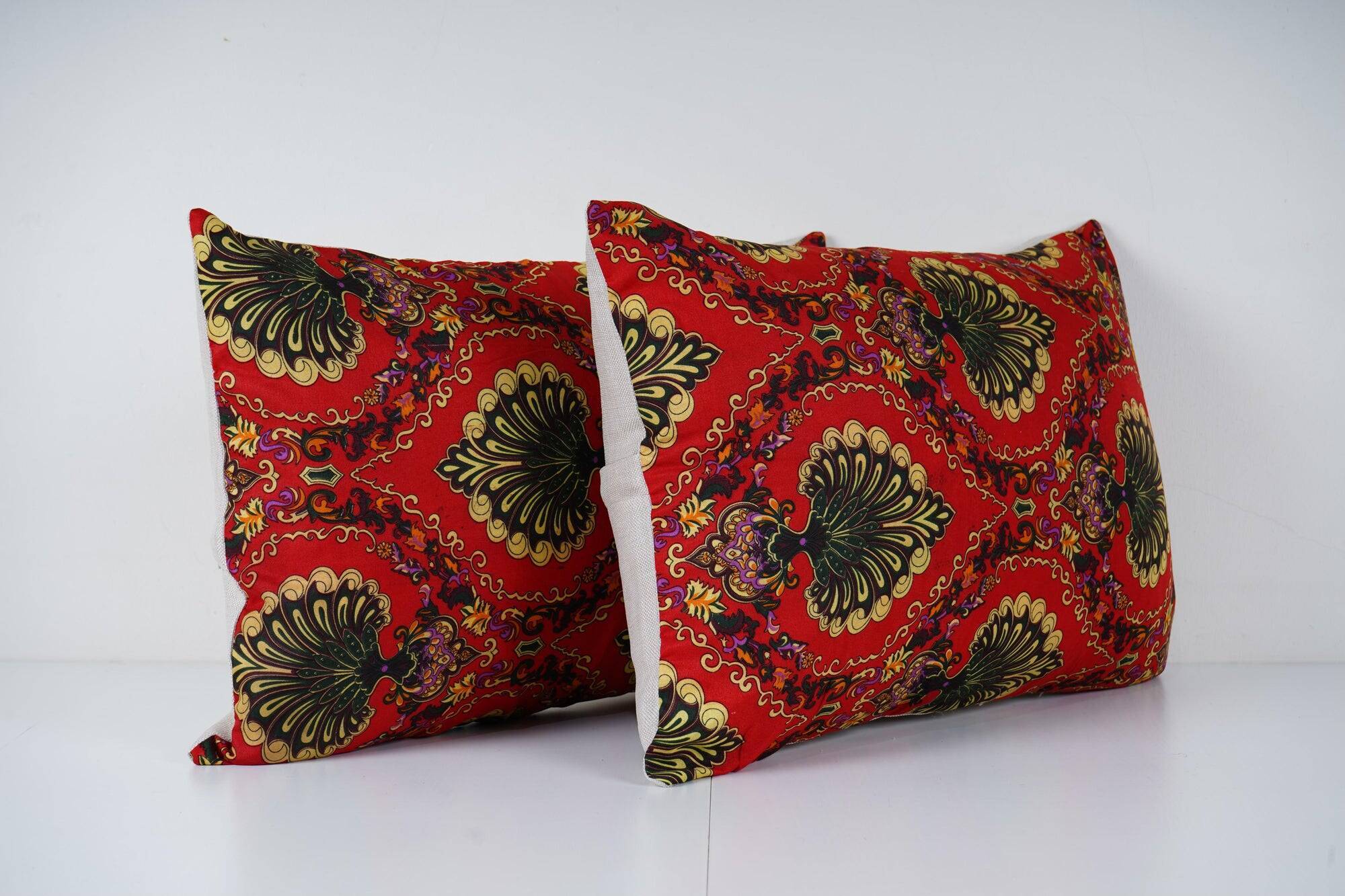 Set of 2 vintage Turkish cushion covers 38x56 cm