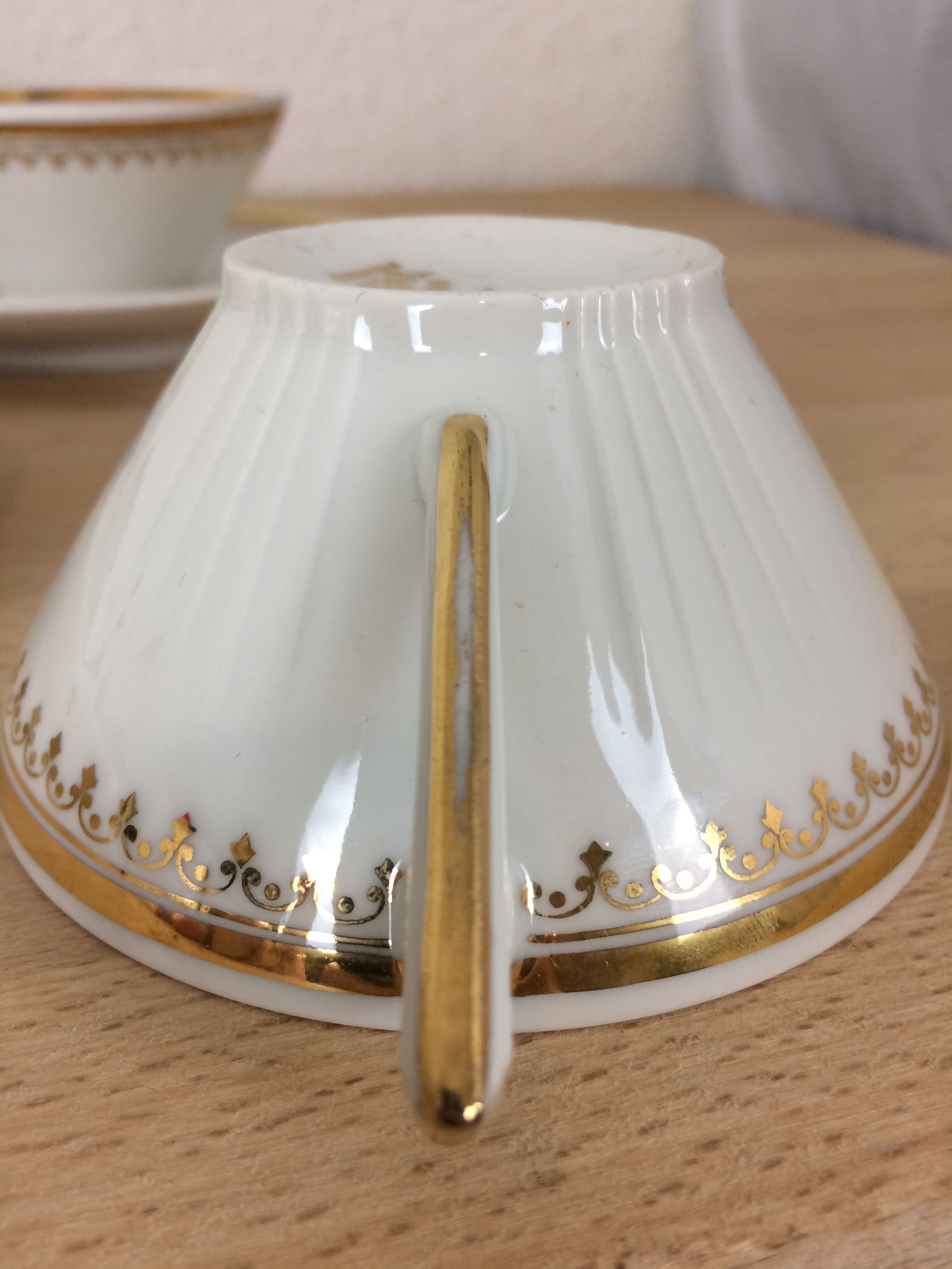 12 cups porcelain tea cups from Limoges