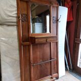 Old wooden wall-mounted locker room - Art Deco