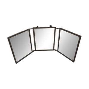 Miroir de barbier triptyque
