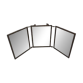 Miroir de barbier triptyque ancien