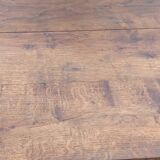 Solid oak desk from the 1930s with spindle legs
