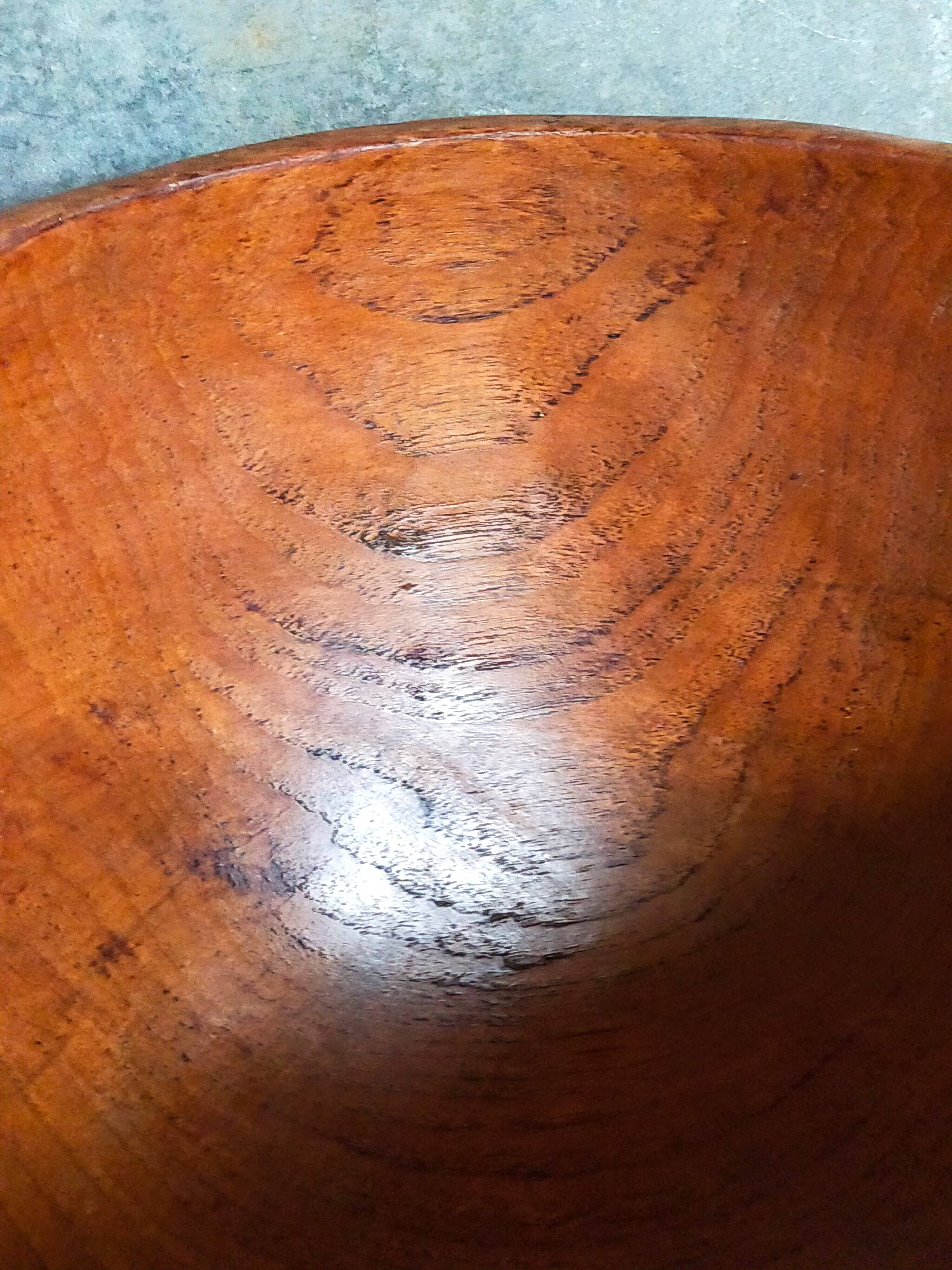 Solid wood cut bowl XXL freeform