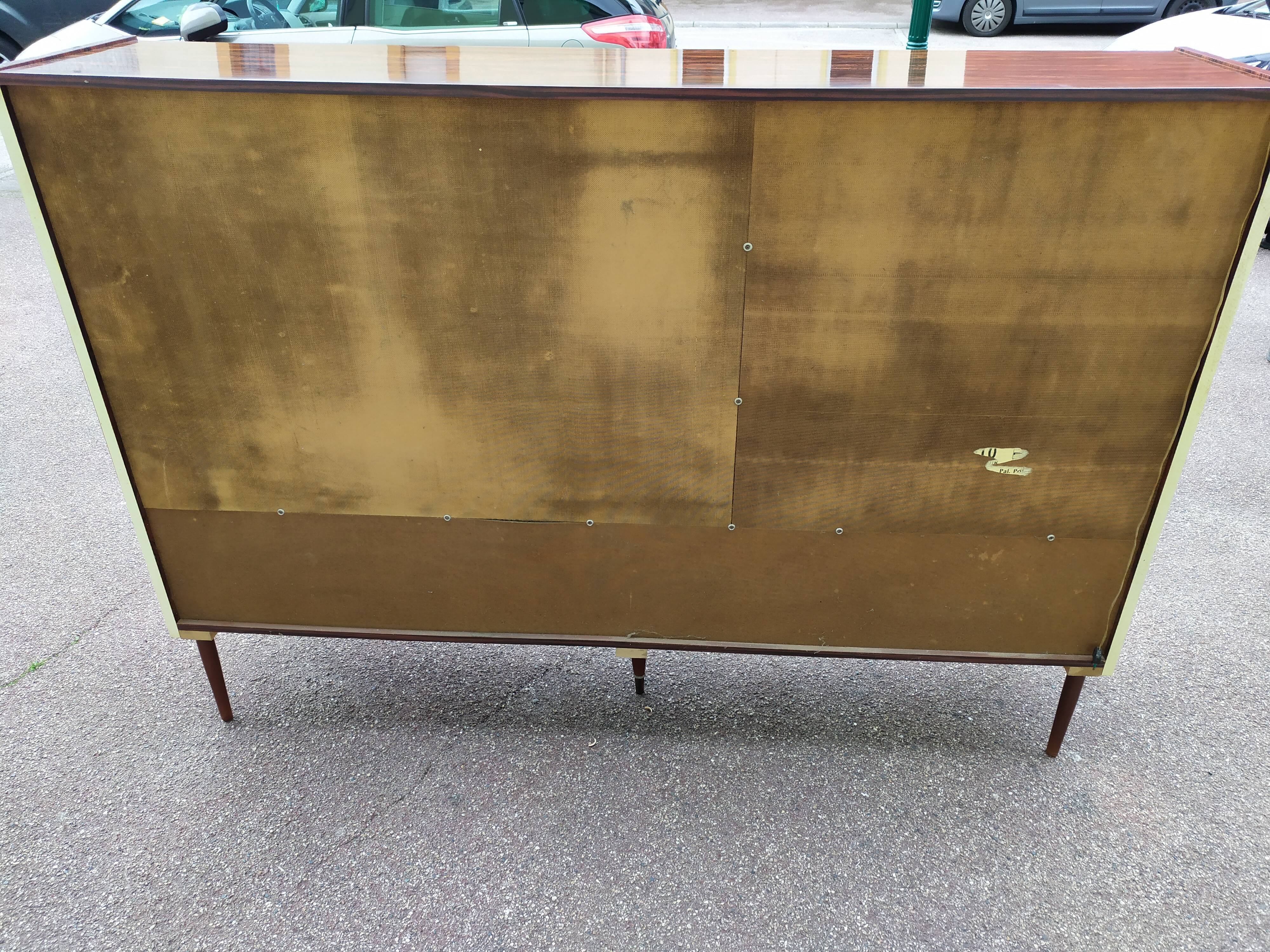 Danish rosewood buffet showcase bar - 1970