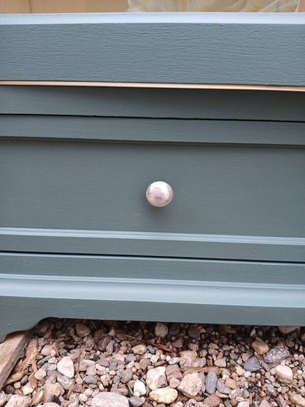 Meuble vitrine en bois revisite