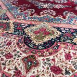 Tapis ancien Kirman fin 270x380 cm