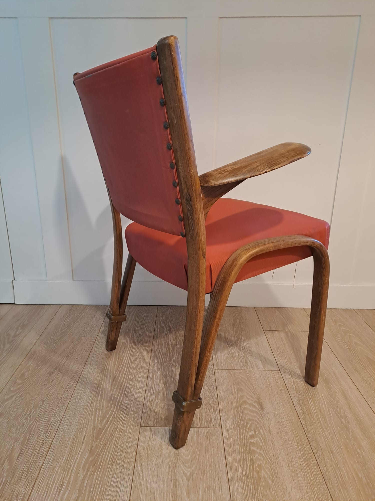 Bow wood armchair by Hugues Steiner