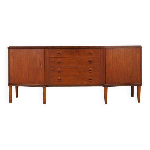 Buffet en teck, design danois, années 1960, fabriqué au Danemark