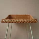 Wicker bedside table