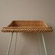 Wicker bedside table