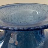 Vase vintage en verre bullé