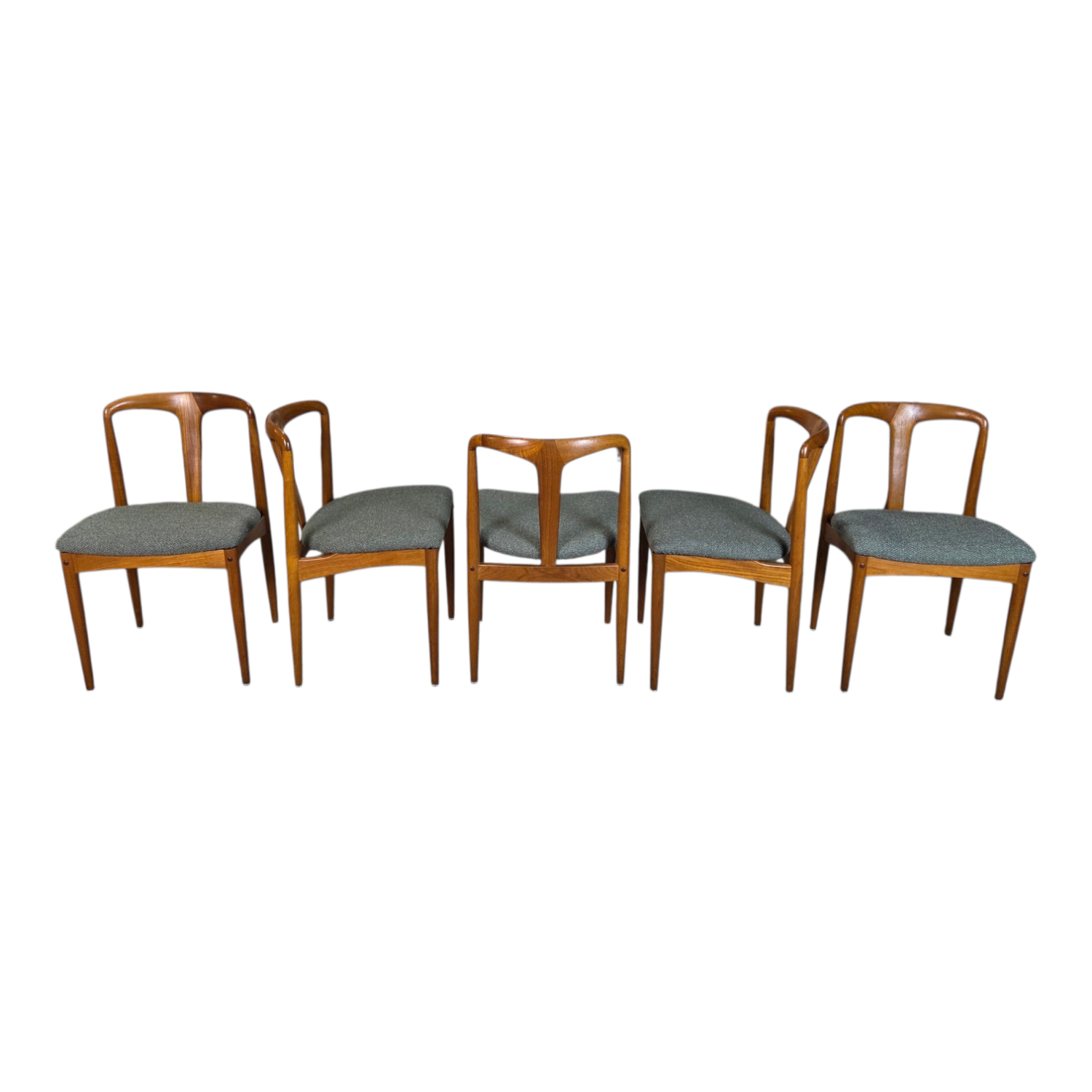 5x Johannes Andersen 'Juliane' vintage 1960s Danish chairs