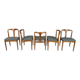 5x Johannes Andersen 'Juliane' vintage 1960s Danish chairs