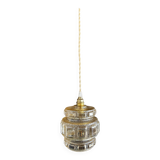 Modern glass globe pendant light from the 60s