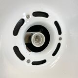 Black Enamel Industrial Lamp from Elektrosvit, 1960s