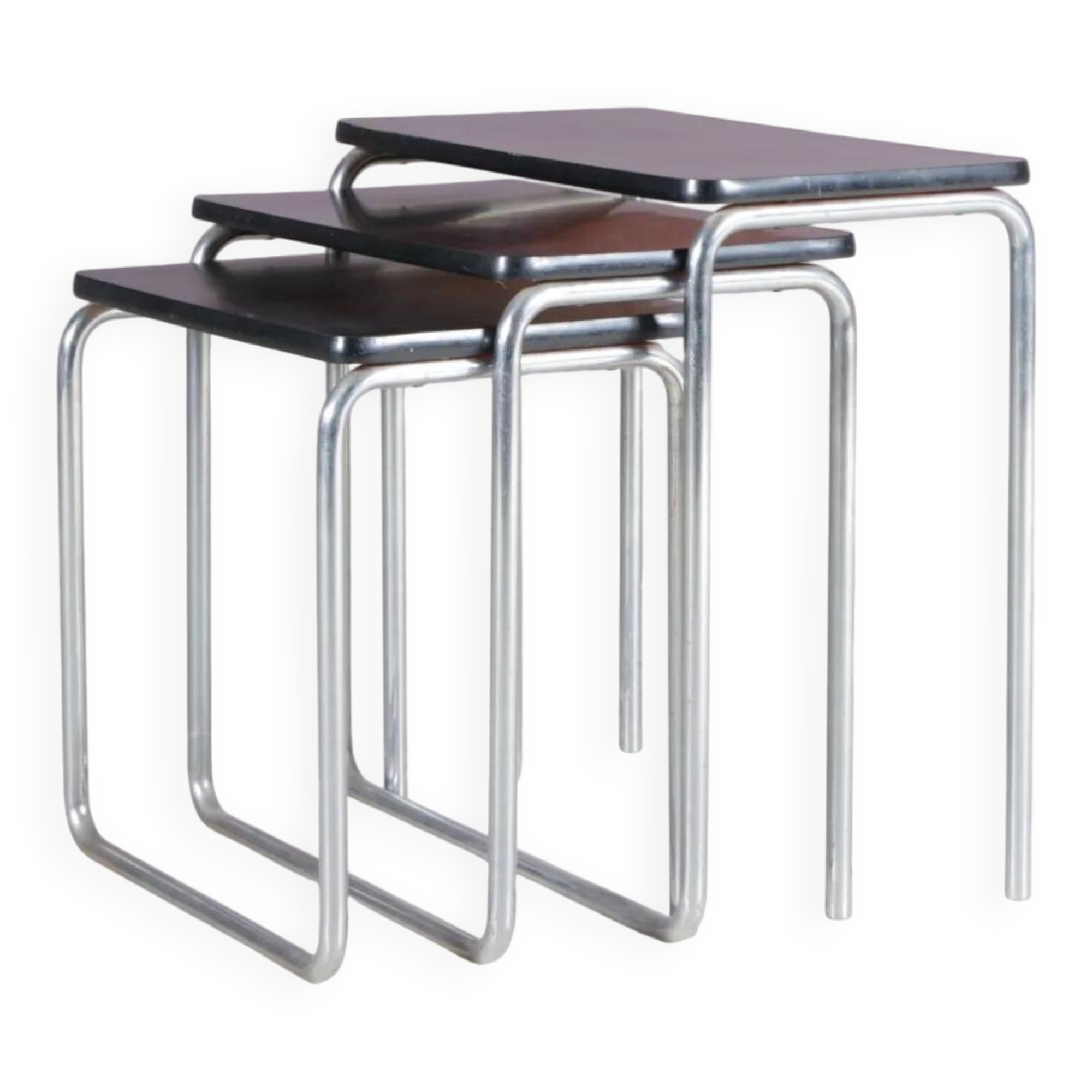 Nest tables from the 1930s by Jan Schrofer for Ahrend de Cirkel, Netherlands.