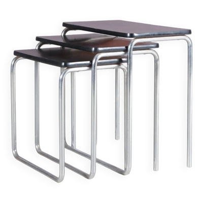 Tables gigognes des années 1930 par Jan Schrofer pour Ahrend de Cirkel, Pays-Bas