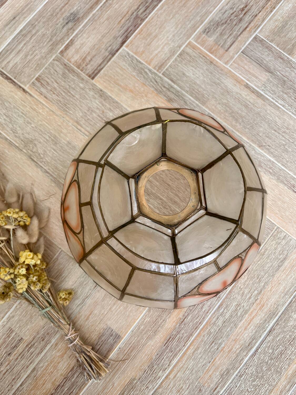 Mother-of-pearl pendant "Cherry Blossom"