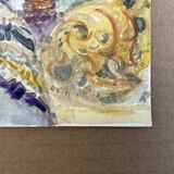 Portrait, signed watercolor