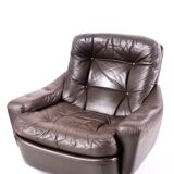 Modular leather sofa by michel cadestin for airborne