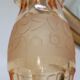 Vase soliflore Art Nouveau en cristal taillé