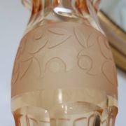 Vase soliflore Art Nouveau en cristal taillé