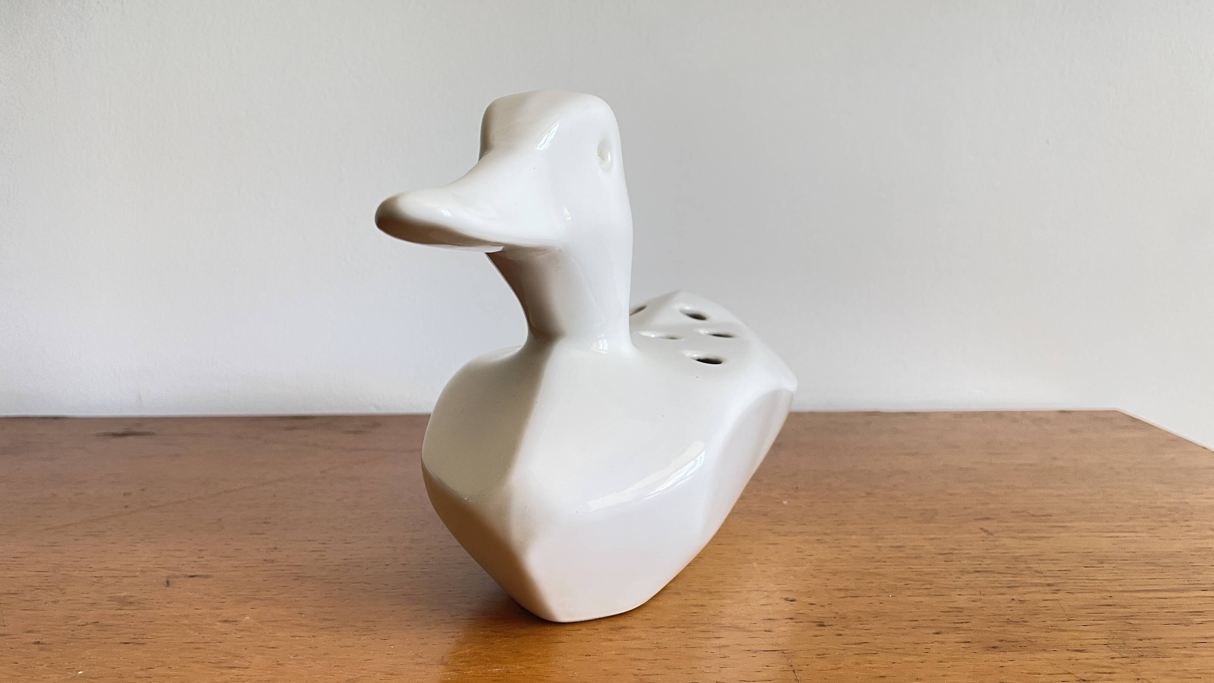 Vase Flower Holder Ceramic 1980s