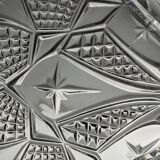 Empty pocket in chiseled glass