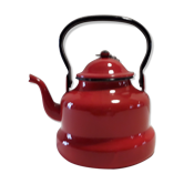 Bouilloire émaillée rouge "Japy"