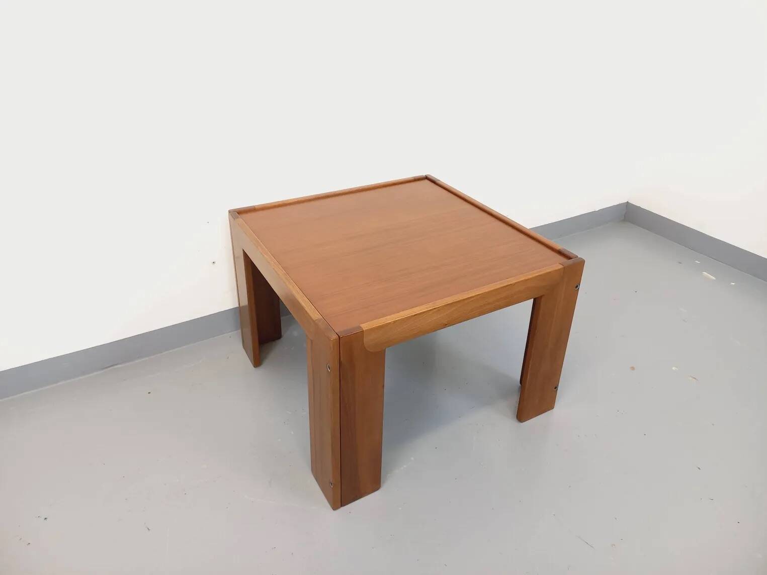 Vintage Italian square coffee table by Afra and Tobia Scarpa for Cassina.