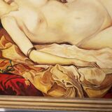 The Odalisque painted on wood 155x110cm