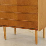 Danish high oak chest of drawers 'Brovst' - Danish design