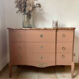 Chest of drawers with marble top
