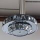 Lustre soucoupe en cristal par Kinkeldey, Autriche vers 1970