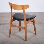Oak Dining Chair attributed to Hans J. Wegner for Carl Hansen & Son, Denmark, 1952