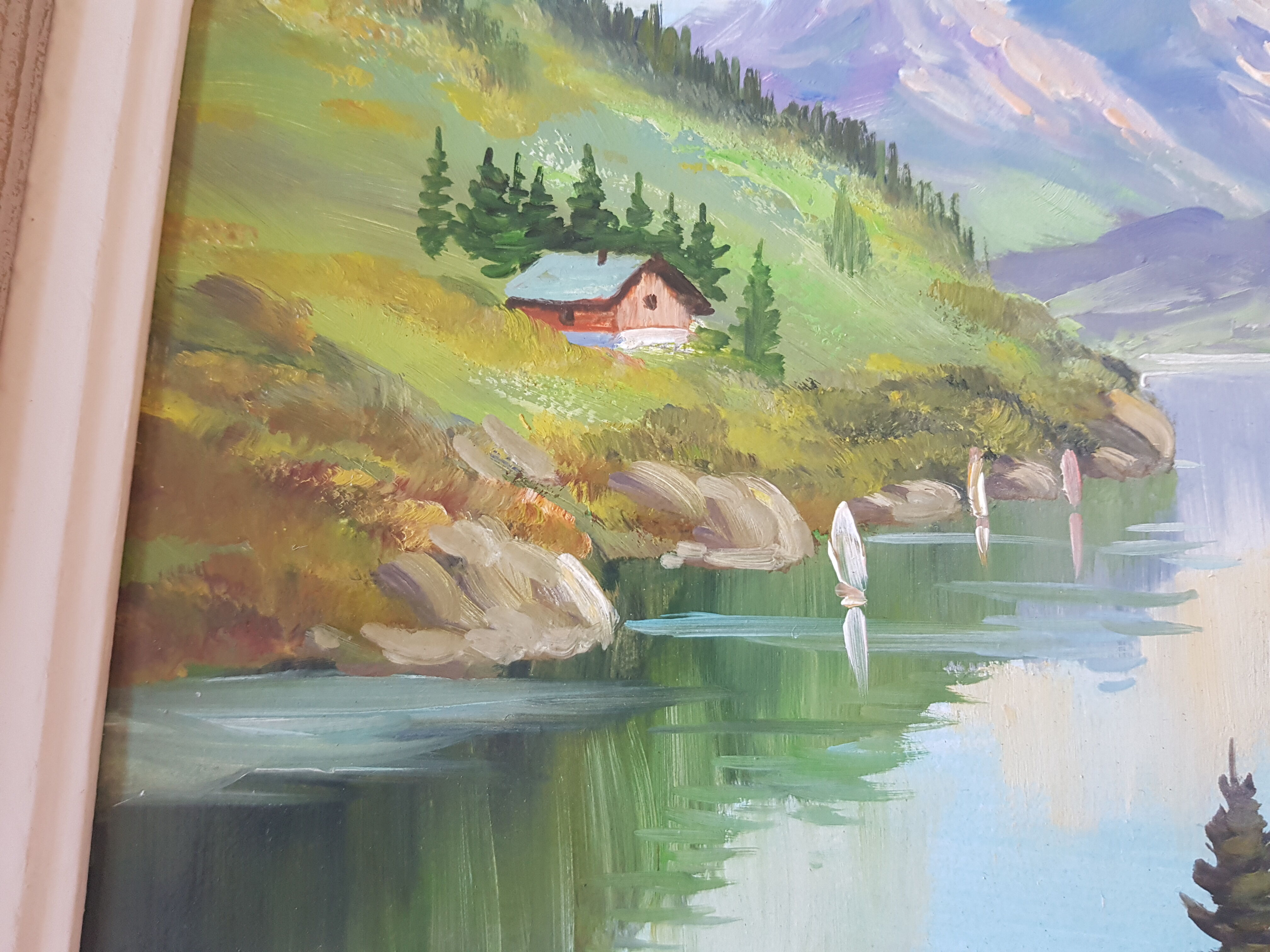 Claude Sargue Painting Oil on panel landscape 20th century