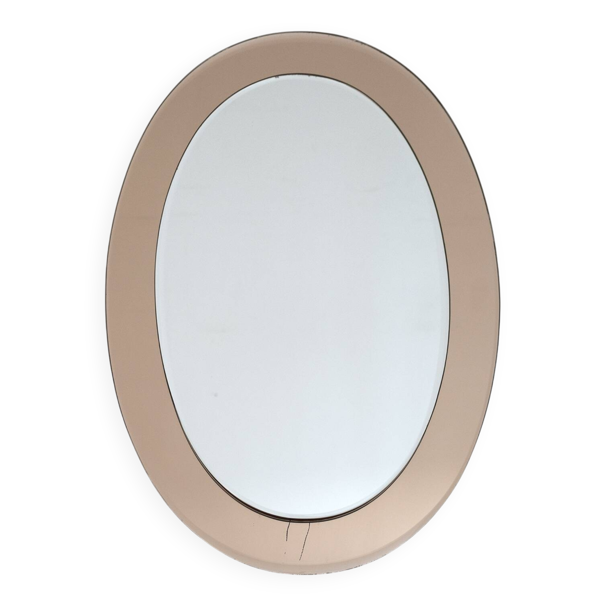 Antonio Lupi Mid-Century Modern Italian Mirror by Cristal Luxor, 1960s