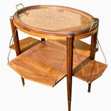 Art Deco walnut tea table
