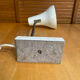 Vintage 1950s Flexible Metal Cream Desk Lamp with Cast Iron Base