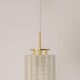 Pair of Murano glass tube pendants by Doria, Germany, 1960s.