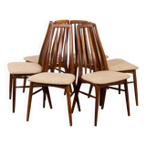 Danish Rosewood Eva Dining Chairs by Niels Koefoed for Koefoeds Hornslet