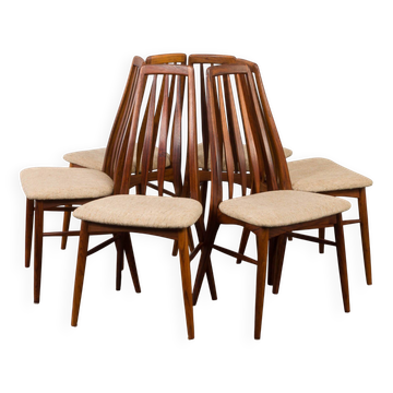 Danish Rosewood Eva Dining Chairs by Niels Koefoed for Koefoeds Hornslet
