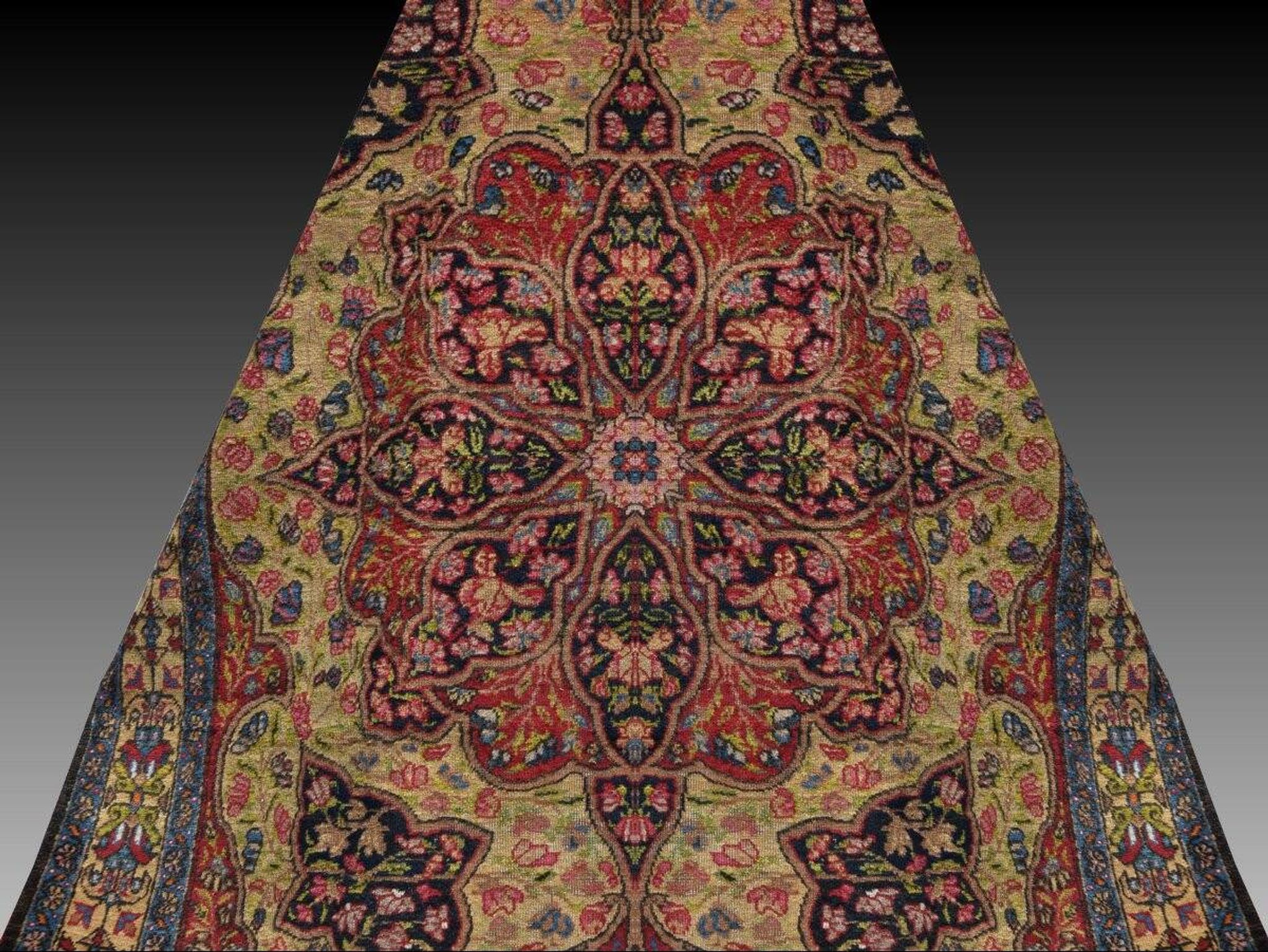 Oriental carpet Kirman Raver Iran: 190 x 135 cm - "Galerie Sardje"