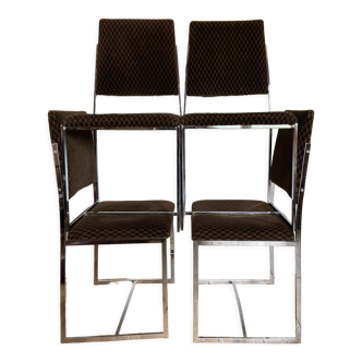 Série de chaises design années 70