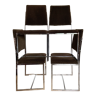 Série de chaises design années 70