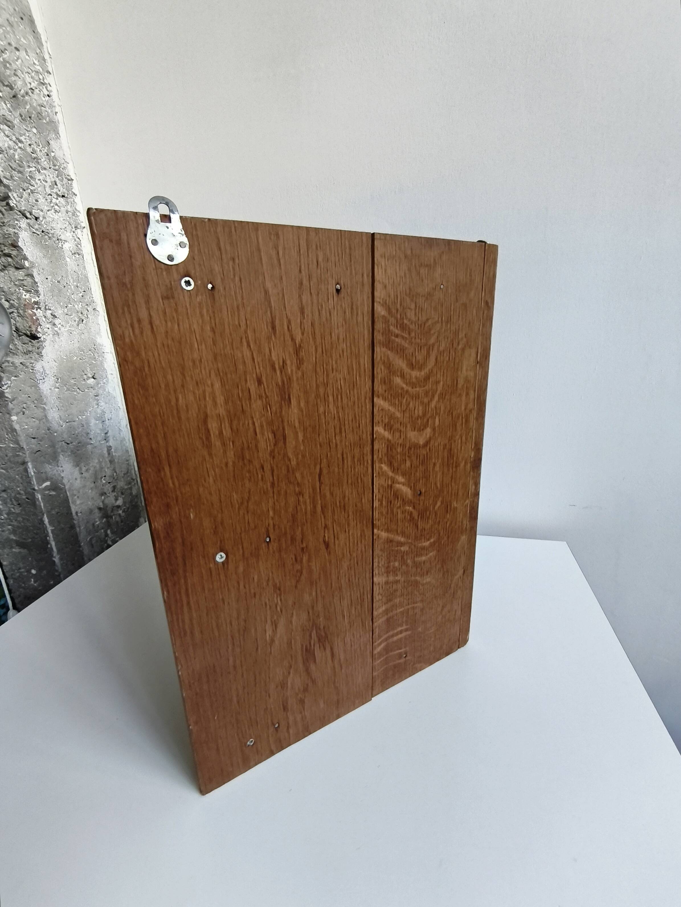 Antique solid wood corner shelf