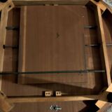 Scandinavian round teak dining table from the 60s extendable