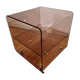 Rolling dessert trolley in Altuglas by Michel Dumas for Roche Bobois.