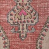 Vintage Turkish rug from Oushak, handwoven 129x213 cm