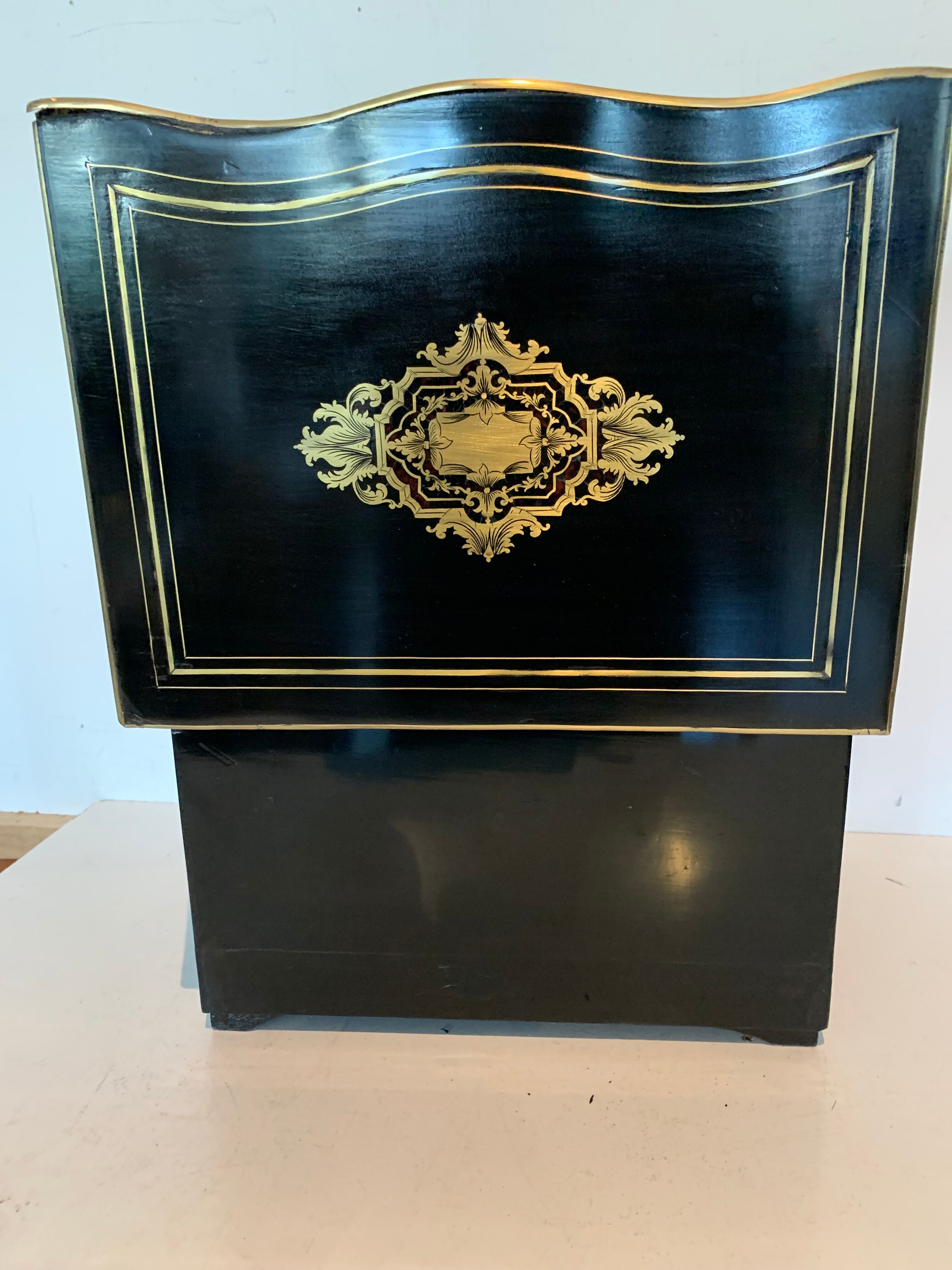 Cellar A Liqueur Complete Boulle Box Napoleon III Box Marquetry XIX Century